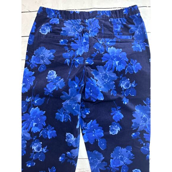 isaacmizrahilive Blue Floral 12 Petite Dress Pants Cottagecore - Picture 10 of 10